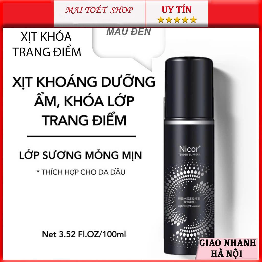 Xịt Khóa Cố Định Trang Điểm Xịt Khoá Makeup Nicor 100ml Lâu Trôi Dưỡng Ẩm Kiềm Dầu | BigBuy360 - bigbuy360.vn