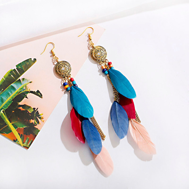 Tai Lông Bông Nữ Style Boho Retro, Thích Hợp Cho Dịp Nghỉ Dưỡng Vân Nam