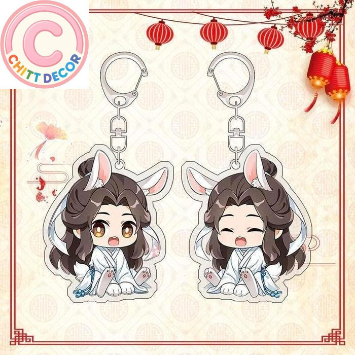 Gantungan Kunci TCGF MDZS Heaven OfficiaI's Blessing Akrilik Transparan Keychain Wang Ji MDZS Souven