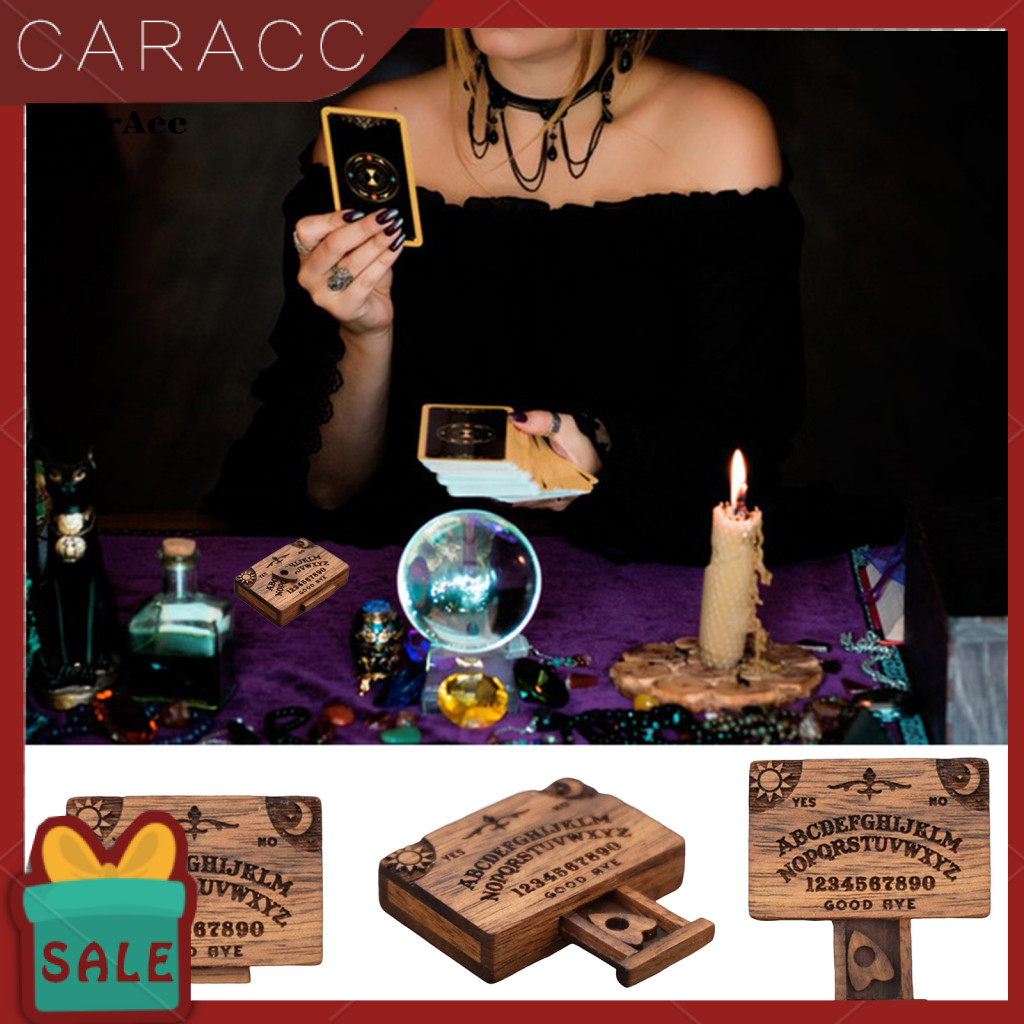 < CarAcc > Bảng Ouija thu nhỏ trang trí hương vị cổ điển Bảng cầu cơ thu nhỏ cổ điển có ngăn kéo và 