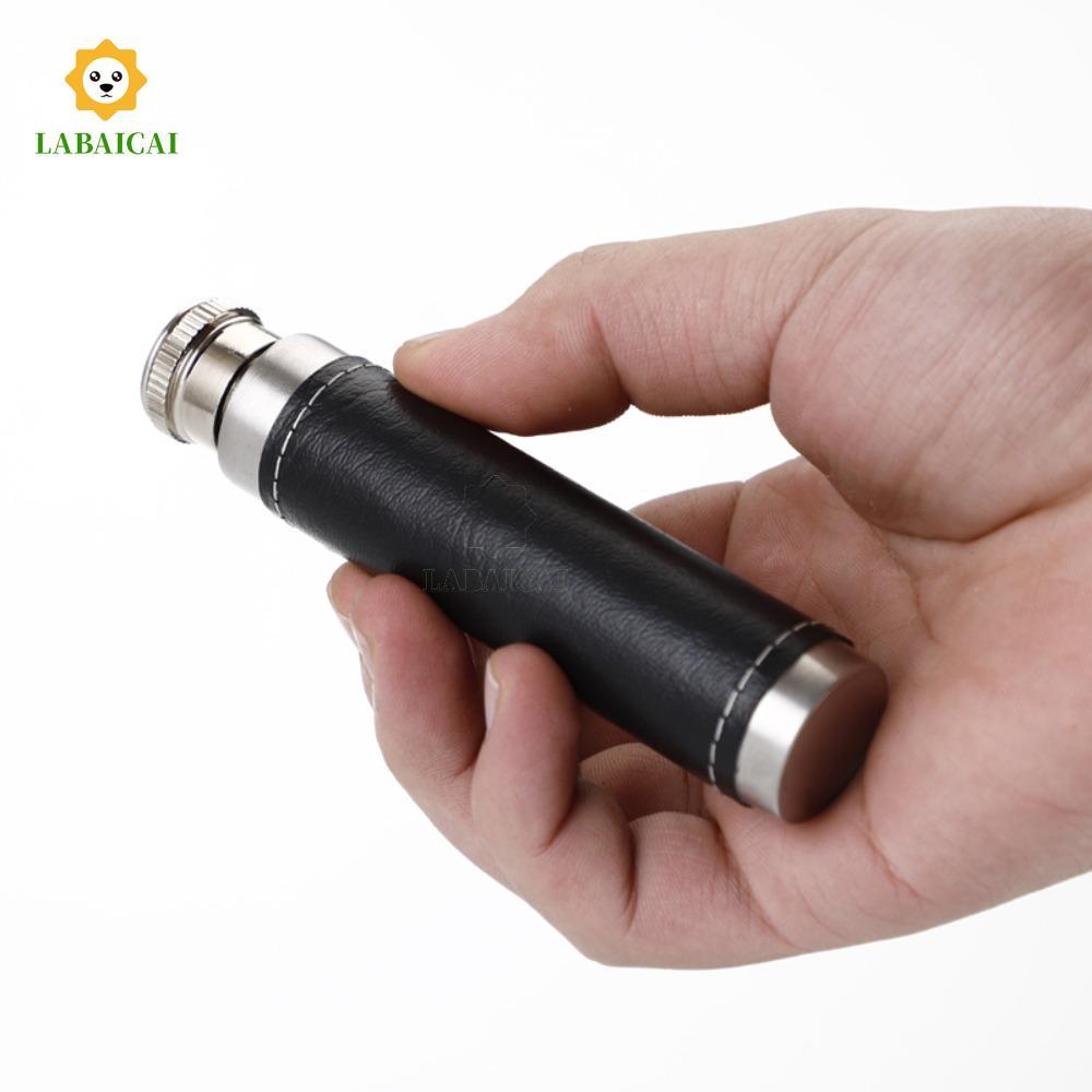 Bình Hip LABAICAI, Đế Bằng Thép Không Gỉ Whisky Flagon, Xi Lanh Di Động Mini Bao Da Rượu Pot Vodka