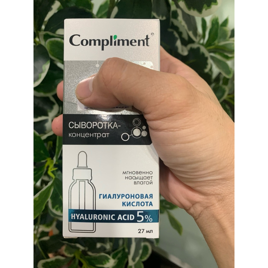 Serum HA Compliment Hyaluronic Acid 5% + B5 cấp nước, giữ ẩm, phục hồi 27ml HÀNG CHUẨN XỊN