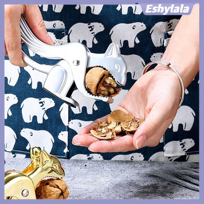 Eshylala Sóc Quả óc chó Sheller Dụng cụ mở Pine Pecan Hazelnut Kìm nhanh óc chó Cracker Hạt hạnh nhâ
