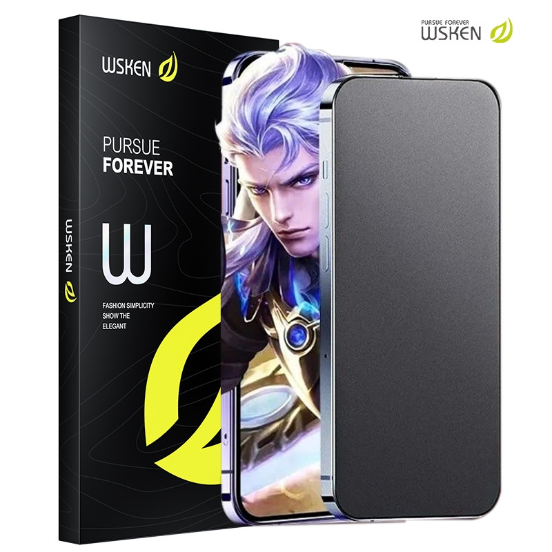 Kính cường lực mờ WSKEN cho iPhone17ProMax / 16ProMax / 15 / 14 / 13 HD bảo vệ toàn màn hình, Easy I