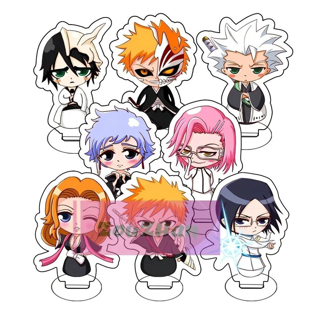 Anime Bleach Keychain, Cartoon Figures, Kurosaki, Ichigo, Ishida, Uryuu, Kuchiki, Rukia, Cosplay, Gi