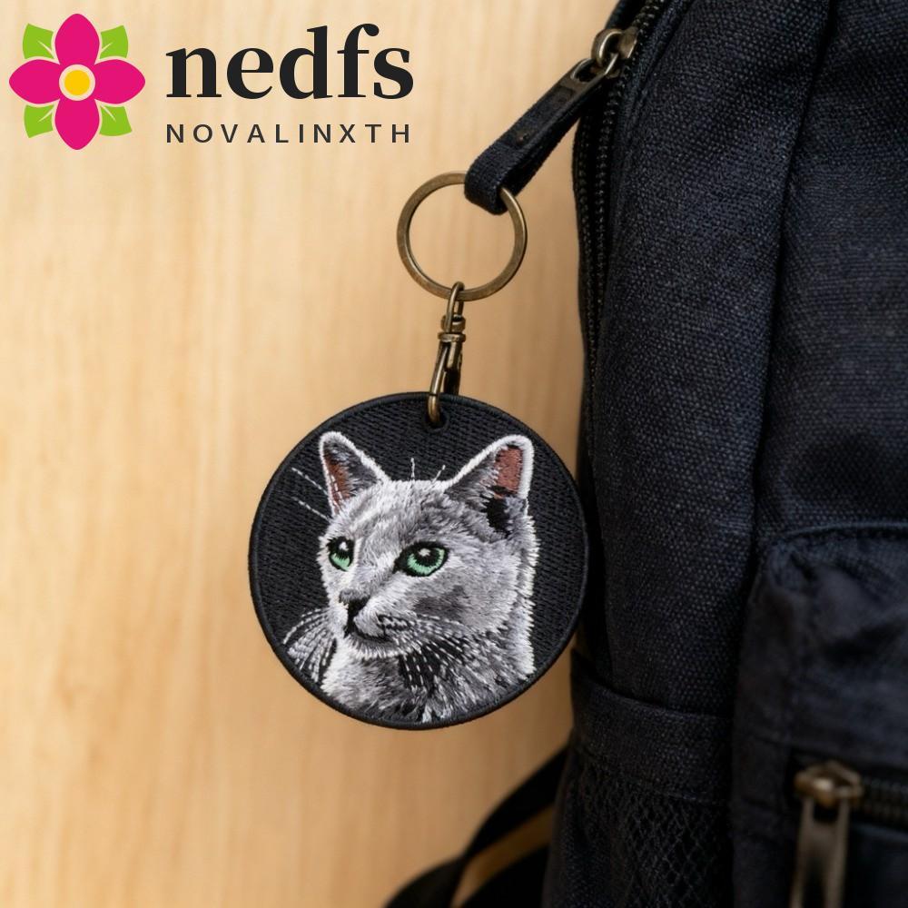 NEDFS Shorthair Kitty Móc khóa, Mèo rừng Na Uy Ba Tư Longhair Ragdoll Cat Mặt dây chuyền, Thời trang