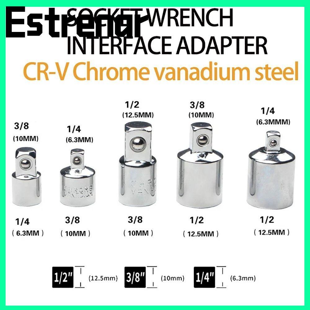 ESTRENAR 1 Cái Tay Cờ Lê Ratchet, 1 / 4 3 / 8 1 / 2 Inch Bộ Chuyển Đổi Cờ Lê Ổ Cắm Adapter, Bộ Chuyể