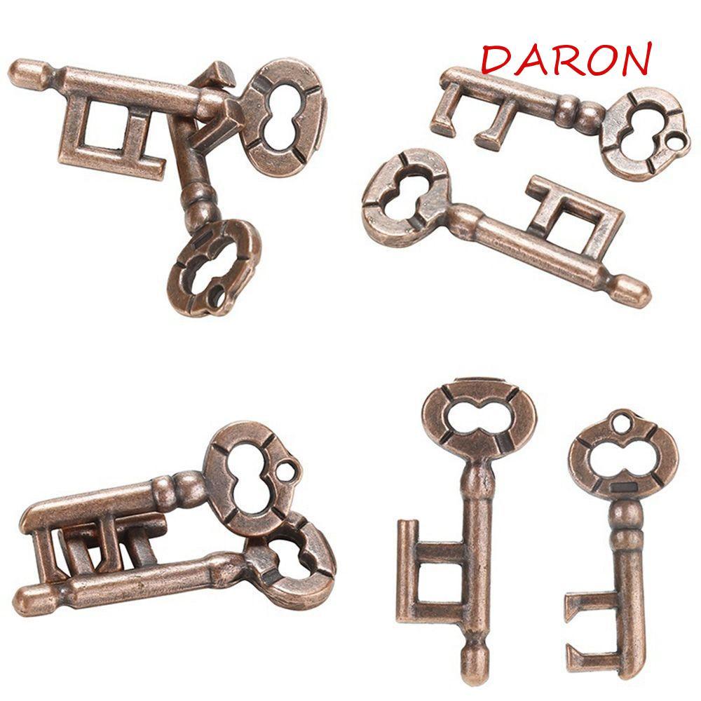 DARON Key Puzzle Hợp kim Brain Teaser IQ Test Đồ chơi thông minh