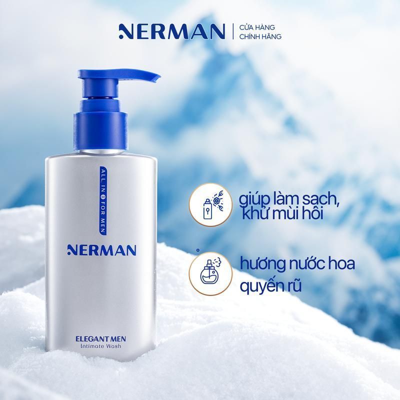 Dung dịch vệ sinh nam giới Nerman Elegant Men Nerman hương nước hoa 100ml/ chai