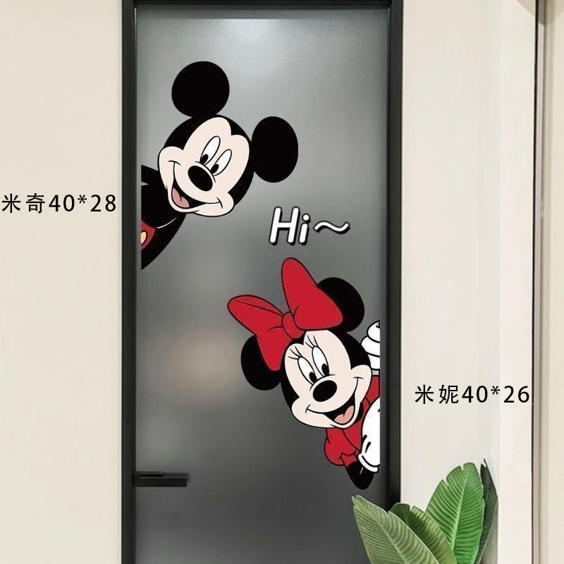 [Sẵn sàng] Tranh trang trí phòng ngủ Mickey dễ thương Nền đầu giường Tranh tường hoạt hình Chuột Mic