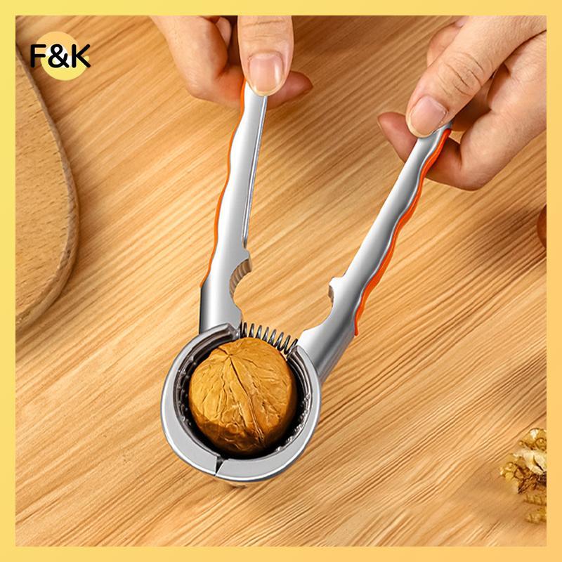 F & K Hợp Kim Kẽm Nutcracker Sheller Crack Almond Walnut Pecan Hazelnut Filbert Nut Nhà Bếp Nut Shel
