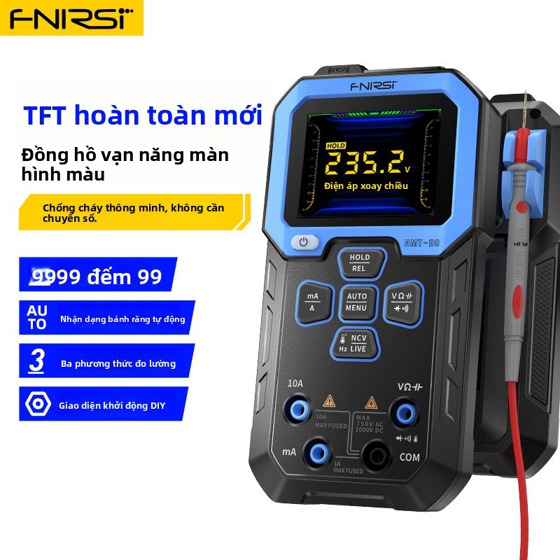 Sản phẩm thông minh chống cháy nổ FNIRSI DMT-99 Đồng hồ đa năng hiển thị số tự động - Thiết bị không