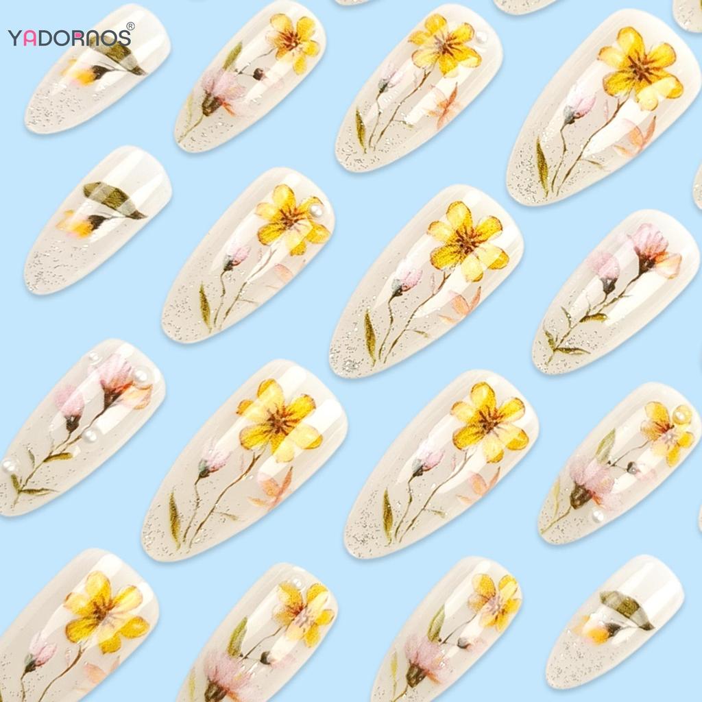 Nude Press on Nails in hoa Prevailing Natural Look Press-On Nail Set để mua sắm Du lịch hẹn hò