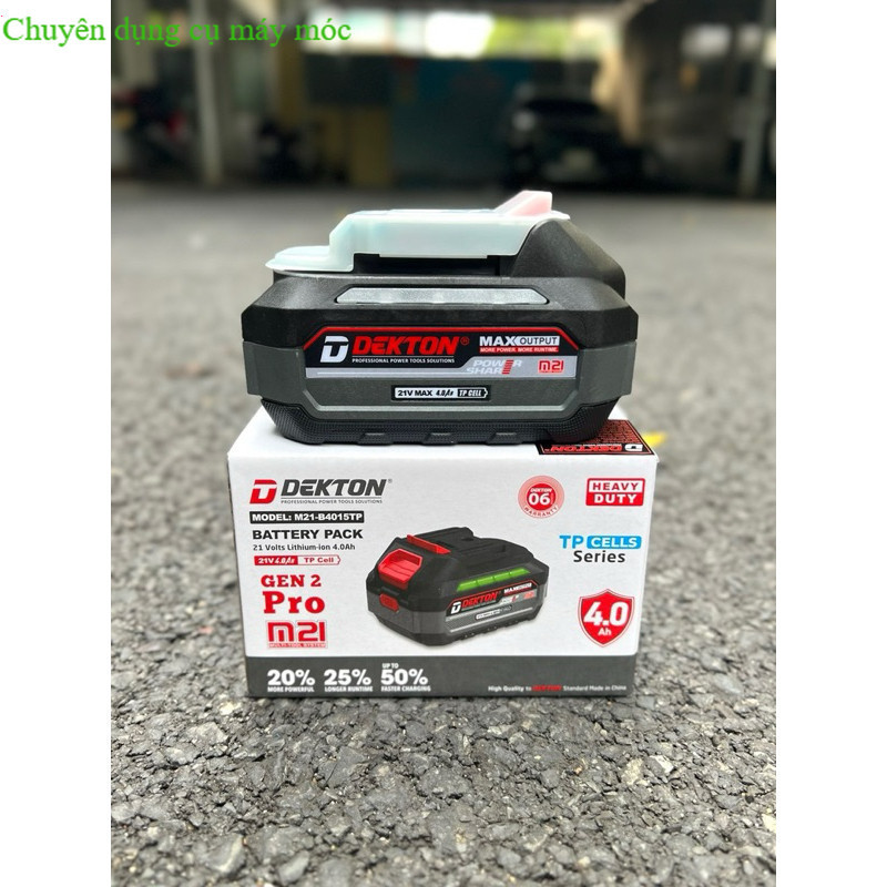 Pin 21V Dekton chân phổ thông M21 B4015TP/ chính hãng Chuyên dụng cụ