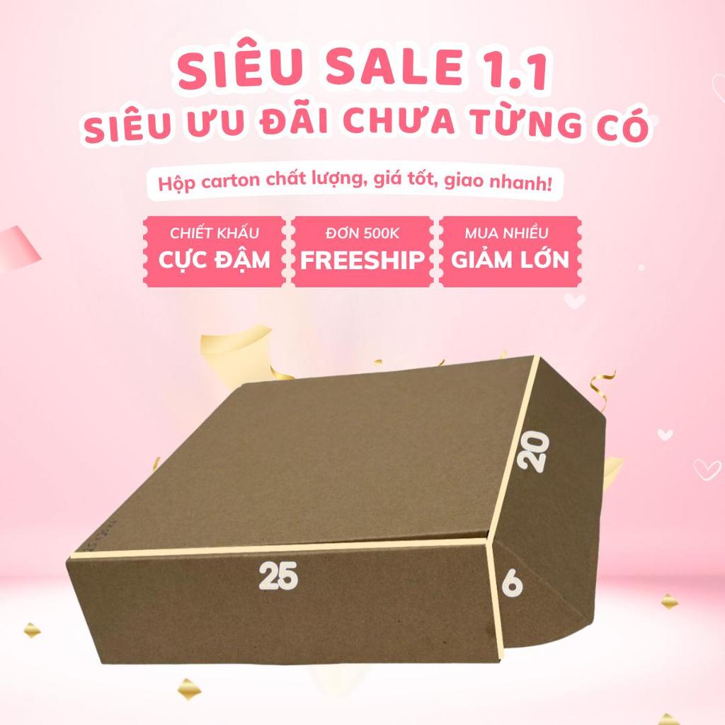 combo 50 chiếc hộp nắp gài mã 25x20x6 hộp cứng cáp