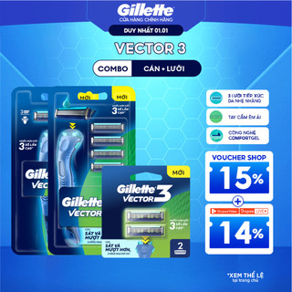  Dao Cạo Râu Lưỡi Dao Cạo Râu GILLETTE Vector 3 
