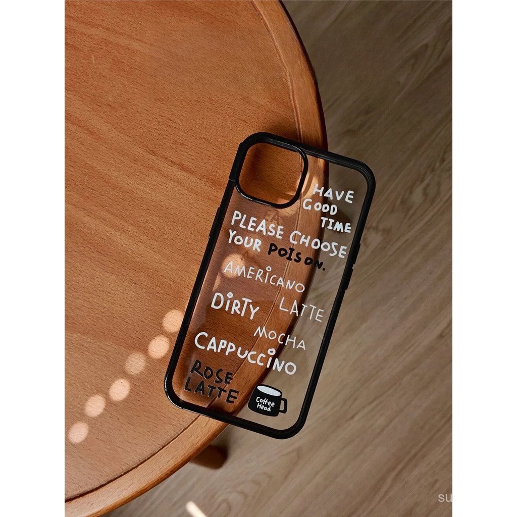 Ốp Điện Thoại ins Cà Phê Thời Trang Tiếng Anh Ánh Sáng Sang Trọng Thường Ngày Thích Hợp Cho iPhone 1