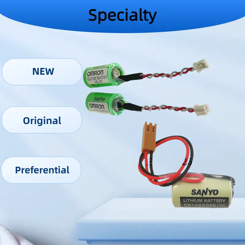 Pin Sanyo Omron CR14250SE-R Hình trụ 3V Điều khiển công nghiệp CJ1W-BAT01 Pin nhớ PLC CNC (Bảo hành 