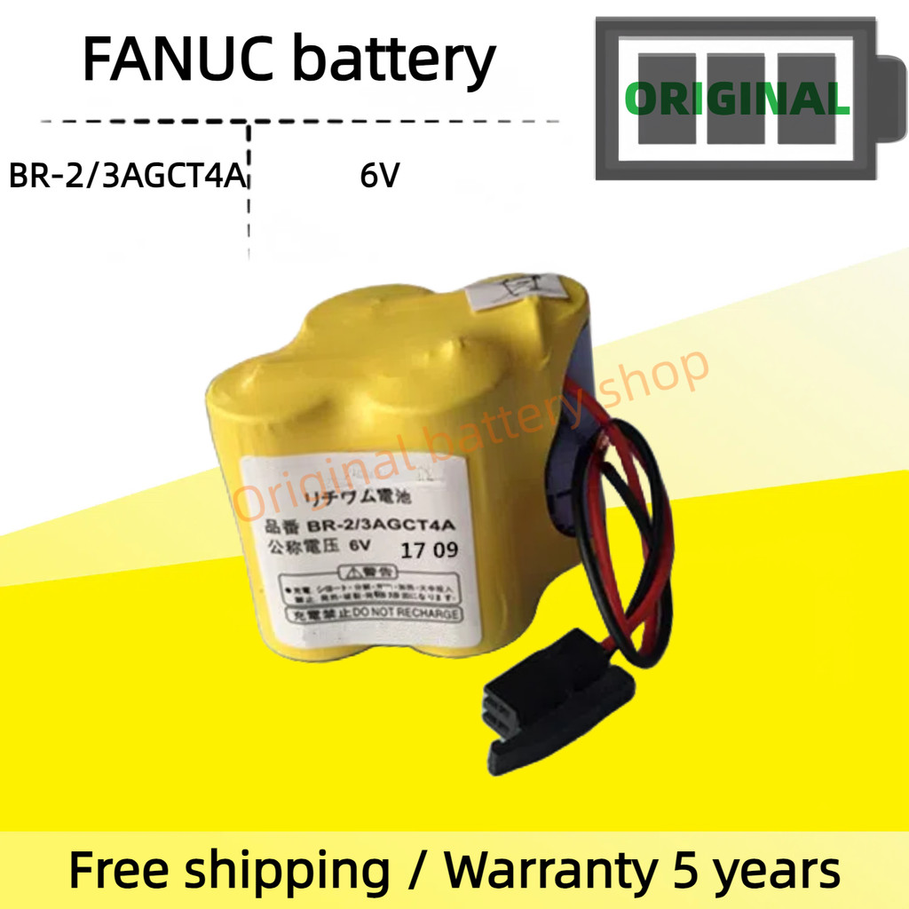 FANUC BR-2 / 3AGCT4A pin Fanuc 6V PLC CNC điều khiển công nghiệp dự phòng pin bộ nhớ A06B-6114-K504