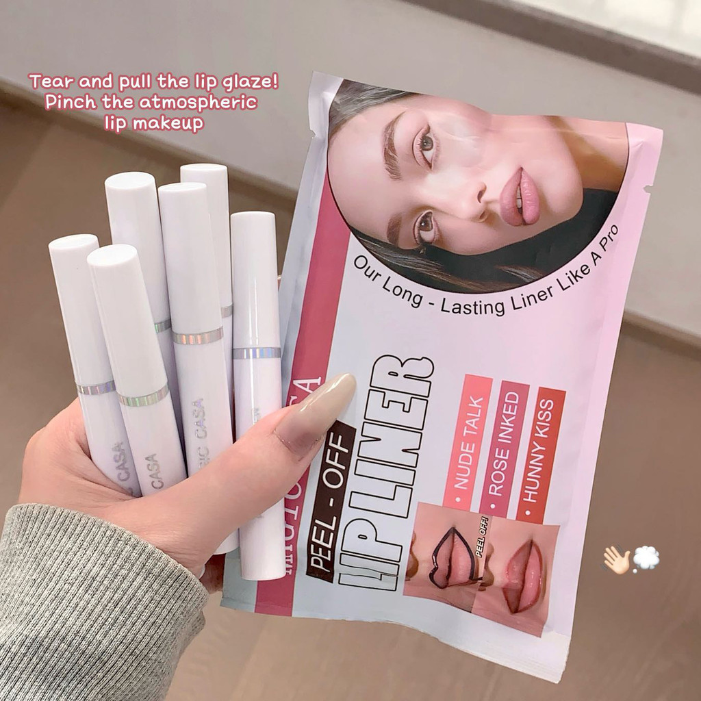 Beauty MAGICCASA Color Tear-off Lip Gloss Set Matte Velvet Matte Dye Lip Gloss mz01.05