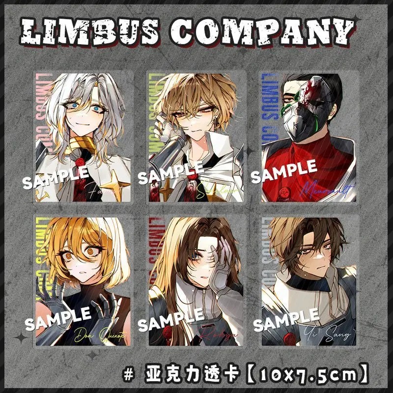 Card Limbus Company Thẻ Acrylic Trong Suốt Nhân Vật Yi Sang Faust Don Quixote Meursault Ryoshu Trang