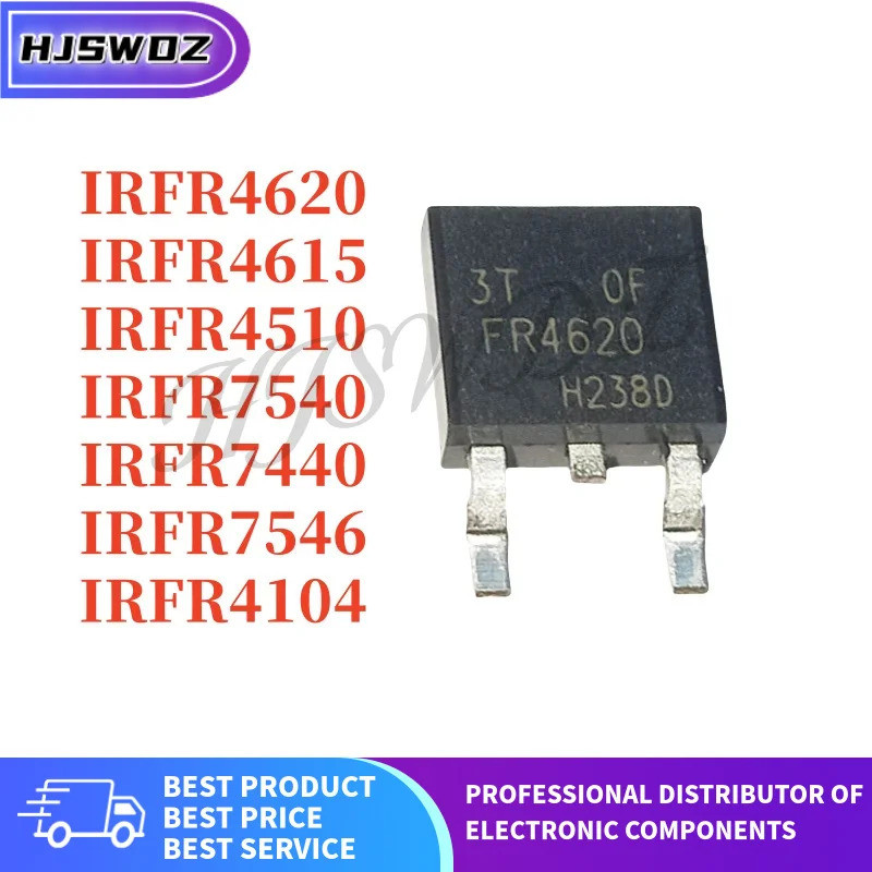 10 CÁI IRFR4104 IRFR4510 IRFR4615 IRFR4620 IRFR7440 IRFR7540 IRFR7546 FR4104 FR4510 FR4615 FR4620 FR