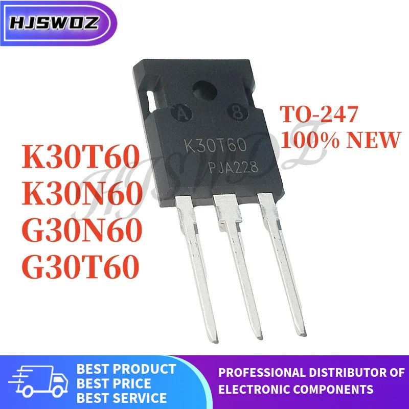 5 CÁI G30N60 K30T60 G30T60 K30N60 IKW30N60T SGW30N60 IGW30N60T IKW30N60T TO-247 Thương hiệu mới Còn 