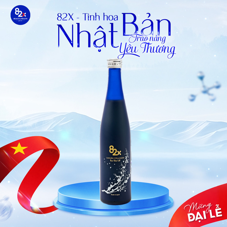 Nước Uống Collagen 82X STEM CELL COLLAGEN Dưỡng Da Căng Mọng, Bổ Sung Vitamin, Tăng Đề Kháng 500ml
