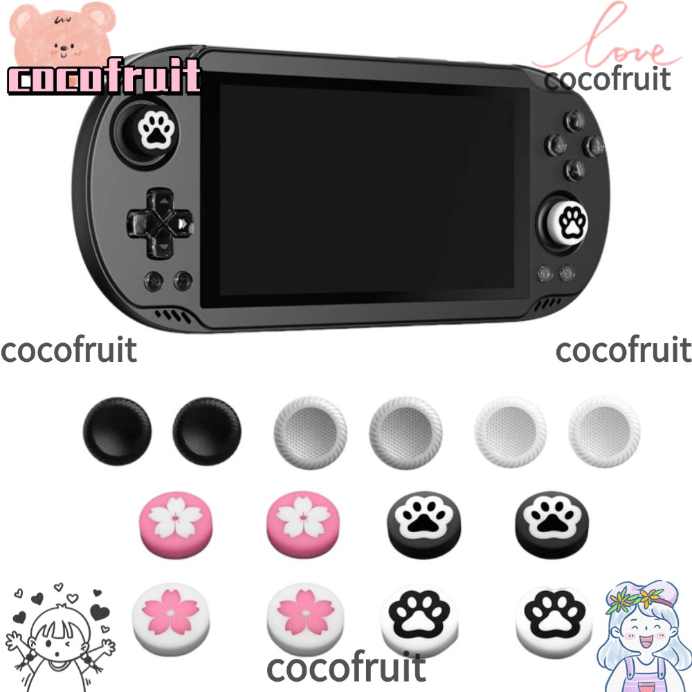 COCOFRUIT 4 Máy Chơi Game Cần Điều Khiển Rocker, Phụ Kiện Nắp Cần Điều Khiển Lớn Silicon, Mũ Thay Th