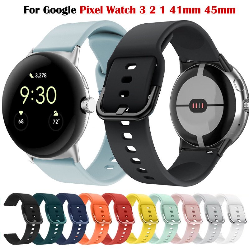 Dây đeo silicon mềm cho Google Pixel Watch 4 41mm 45mm Vòng đeo tay băng đô thể thao Correa cho Goog