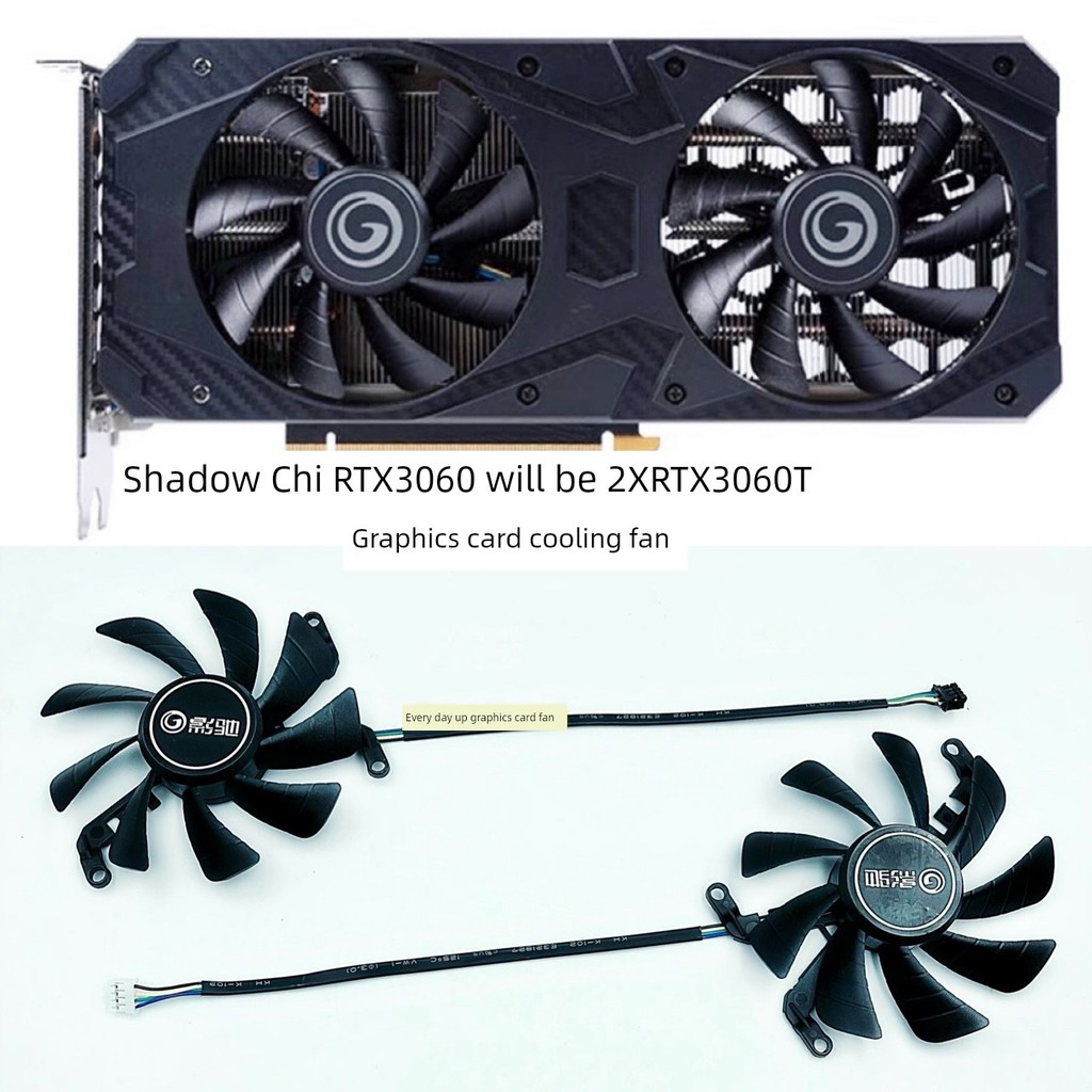 GALI RTX3060 TI RTX3060 Snap 2X 8G Card đồ họa Quạt điều khiển nhiệt độ bốn dây im lặng