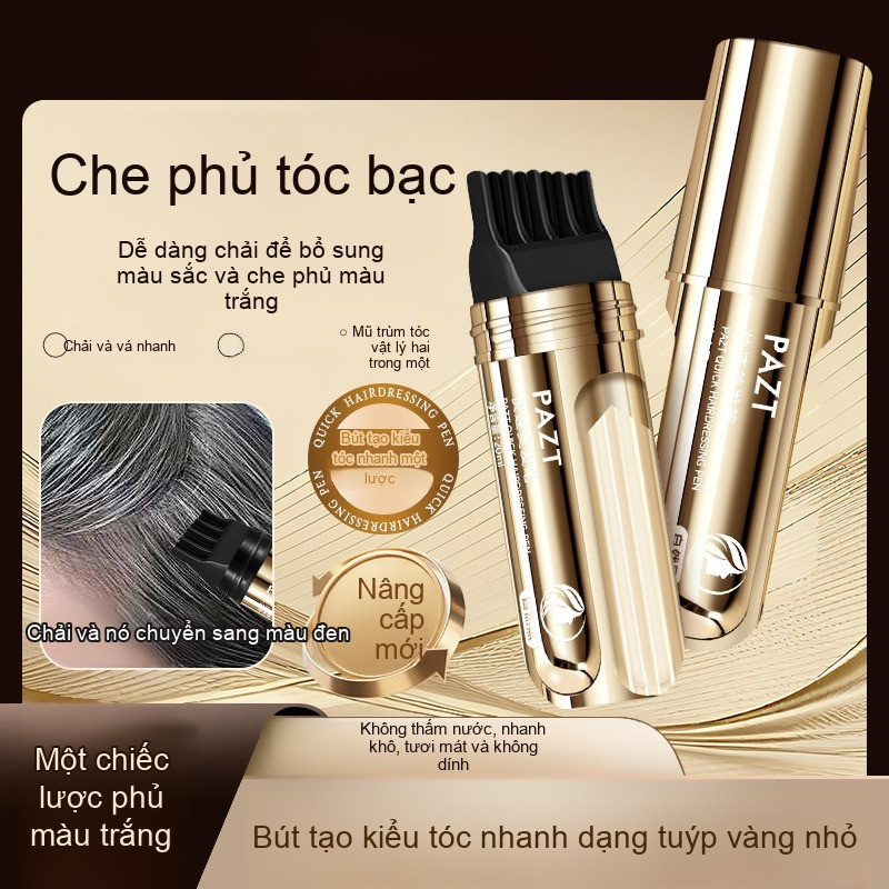 【Instant Gray Hair Coverage】 20ml Temporary Hair Color Pen with Comb Teeth Hair Color Pen / Gray Hai