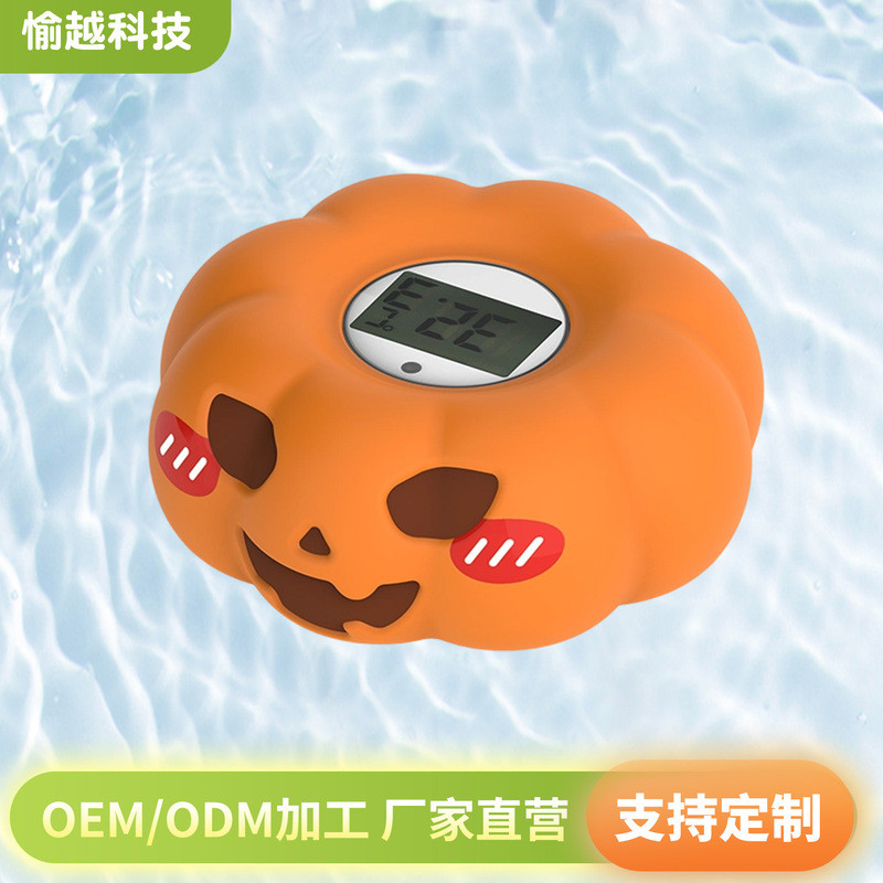 Đồng hồ đo nhiệt độ nước bí ngô màu cam Đồng hồ hiển thị nhiệt độ trong nhà Đồng hồ đo nhiệt độ nước