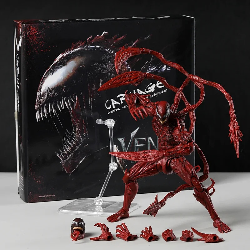 SHF Carnage - (Venom: Let There Be Carnage) 1: 12 Nhân Vật Hành Động Mô Hình Đồ Chơi Búp Bê Sưu Tập 