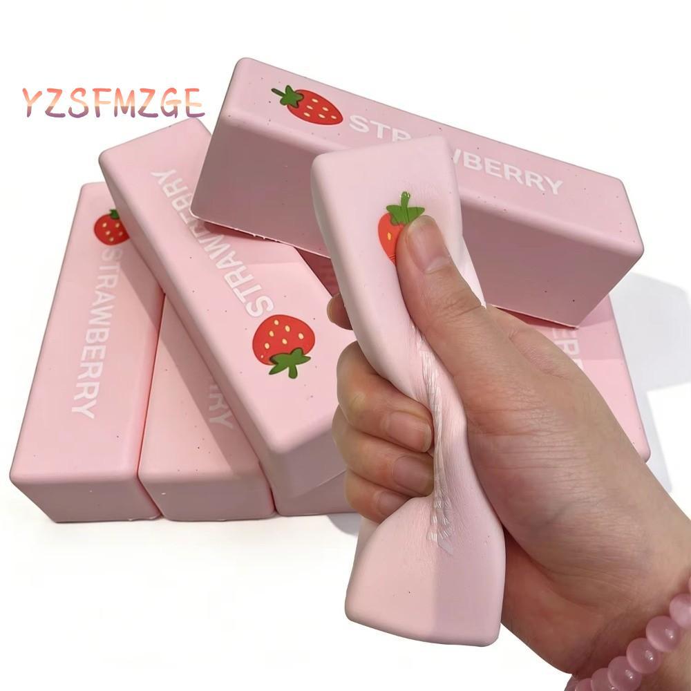 Đồ chơi bóp bơ LONFENG, Tay đàn hồi chậm Thư giãn Bóp bóng căng thẳng, Gậy dâu tây Fidget Quả bóng b