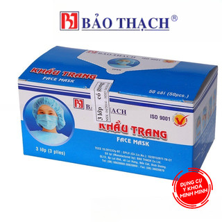 ✅ Khẩu Trang Y Tế Bảo Thạch 3 Lớp | Hộp 50 Cái