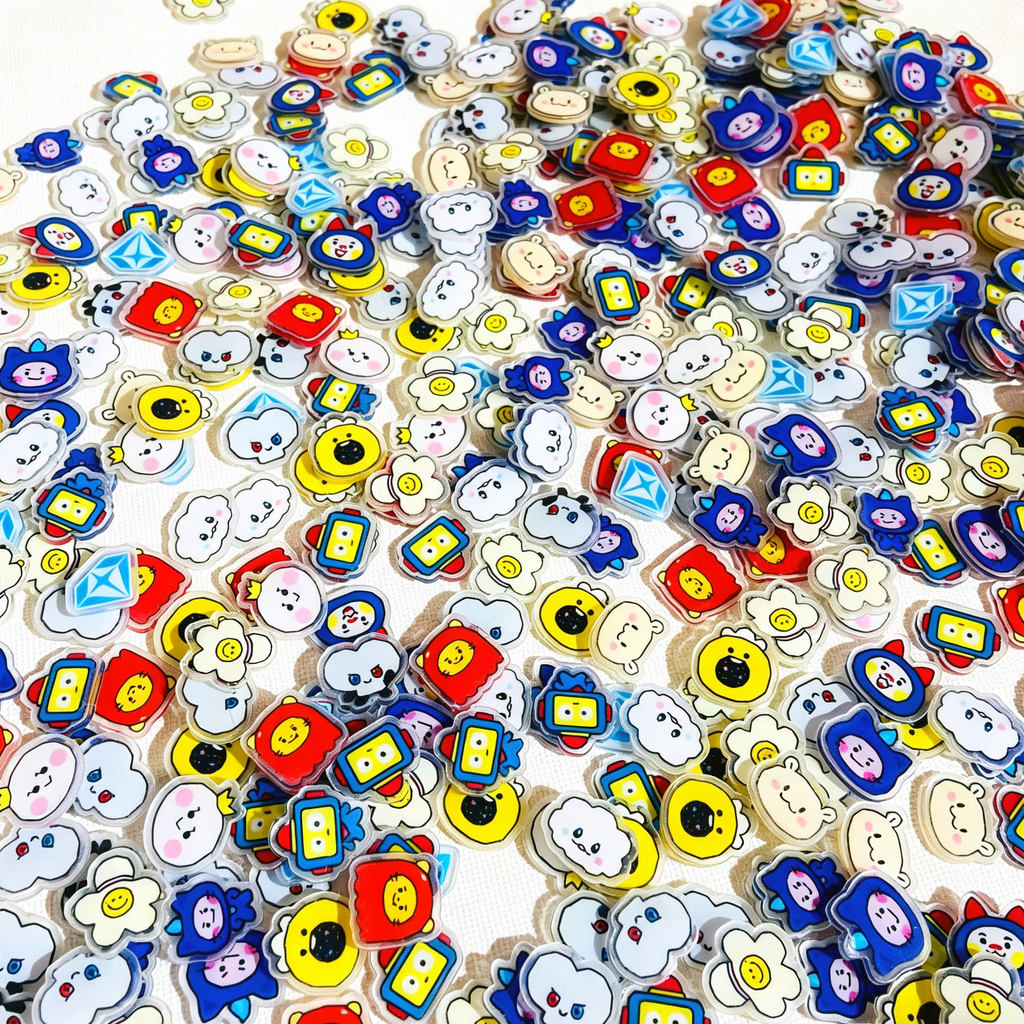 TRUZ Shaker charms Tờ TREASURE Dễ Thương Acrylic Miếng Dán DIY Chất Liệu Cho Kpop Fan Bộ Sưu Tập Quà