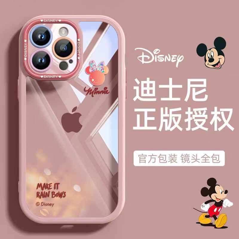Ốp điện thoại Gradient Minnie Head Apple 17 iPhone15 Cartoon 14Plus Niche 2.1