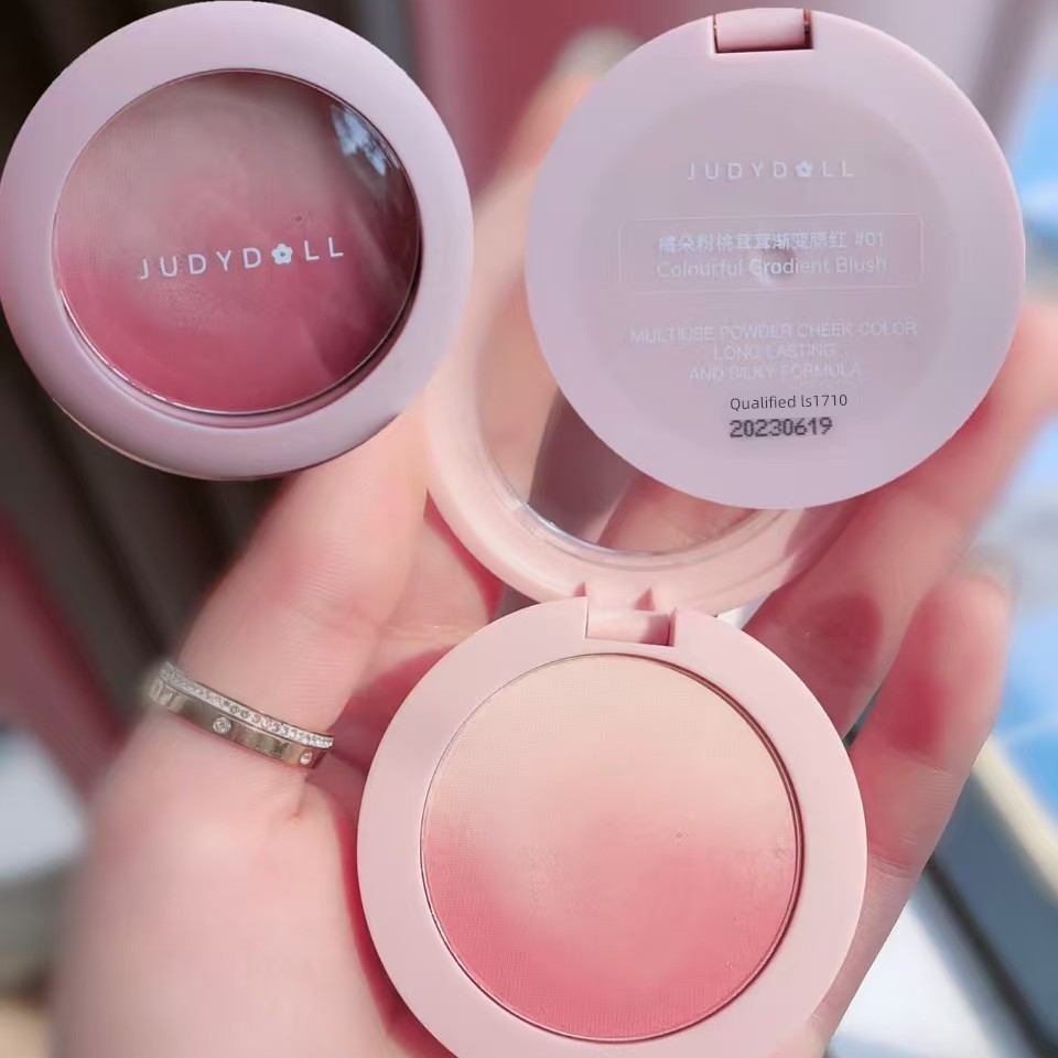 má hồng má hồng kem Judydoll Judydoll Judydoll Gradient Blush Màu mở rộng Đào làm trắng hoàng hôn Tr