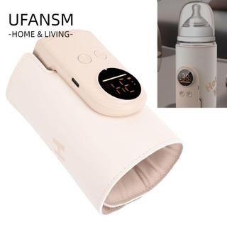 Máy hâm sữa UFASM, Màn hình kỹ thuật số nhiệt độ không đổi Máy hâm sữa cho bé, Vỏ cách nhiệt chai không dây làm ấm nhanh Du lịch