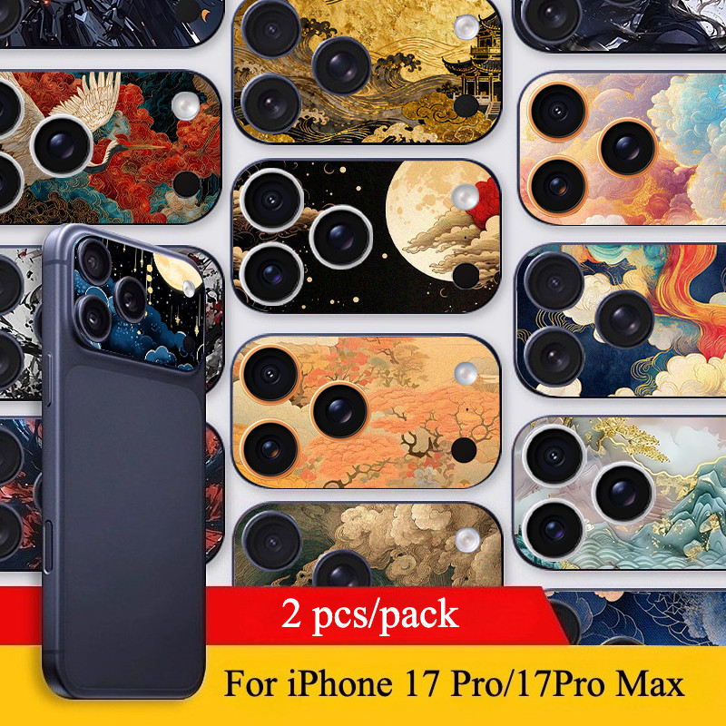 Phim dán giấy máy ảnh mềm in hình đám mây may mắn cho iPhone 17 Pro Max / 17 Pro / 17 Air / Micro Fr