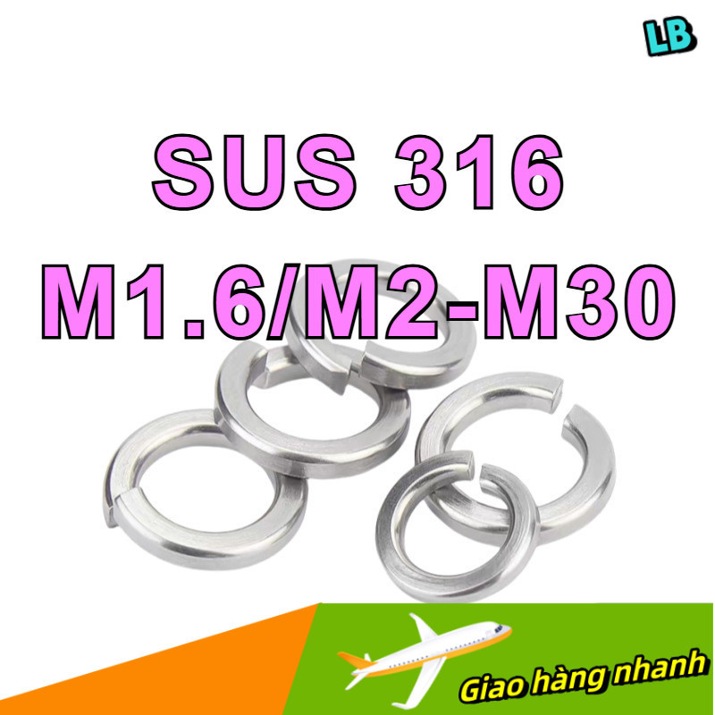 Vòng Đệm Vênh - Long Đền Vênh inox 316 GB93 Vòng Đệm Vênh - Long Đền Vênh Long Đền Vênh -  M1.6 / M2
