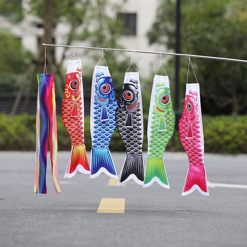 Phong Cách Nhật Bản Treo Streamer Cá Chép Streamer Sushi Nhà Hàng Nhỏ Streamer Cầm Tay Hướng Dẫn Cá 