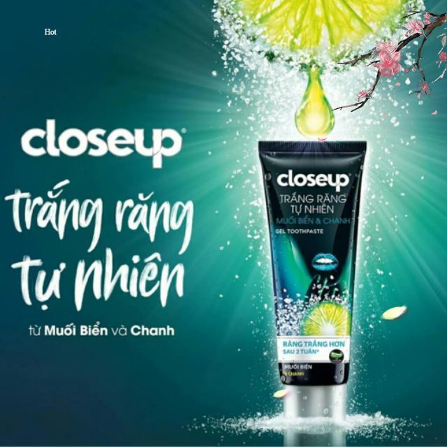 Kem đánh răng Closup Muối Biển - Chanh 180g