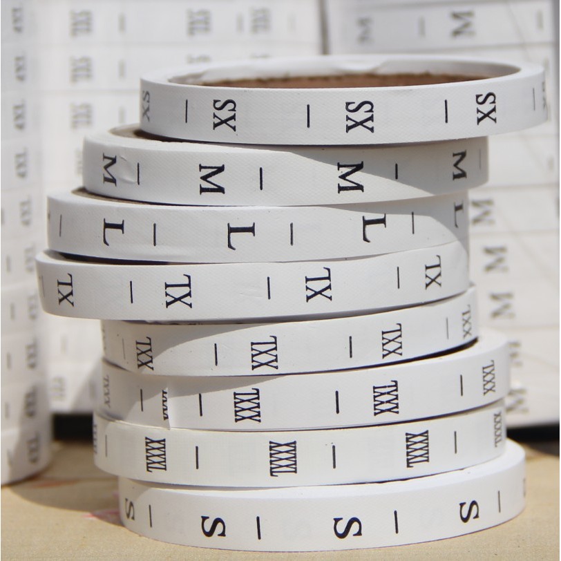 Hàng có sẵn Đánh dấu đã giặt Size Mark XS SML XL XXL 3XXL 4XL 5XL Mark 5400 Miếng