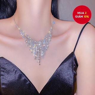  1 Chiếc Châu Âu Và Mỹ Thời Trang Phóng Đại Cá Tính Hợp Thời Trang Vòng Cổ Mùa Xuân Mới Kim Cương Tua Rua Vòng Cổ internet Người Nổi Tiếng Thiết Kế Mặt Dây Chuyền Cho Nữ 