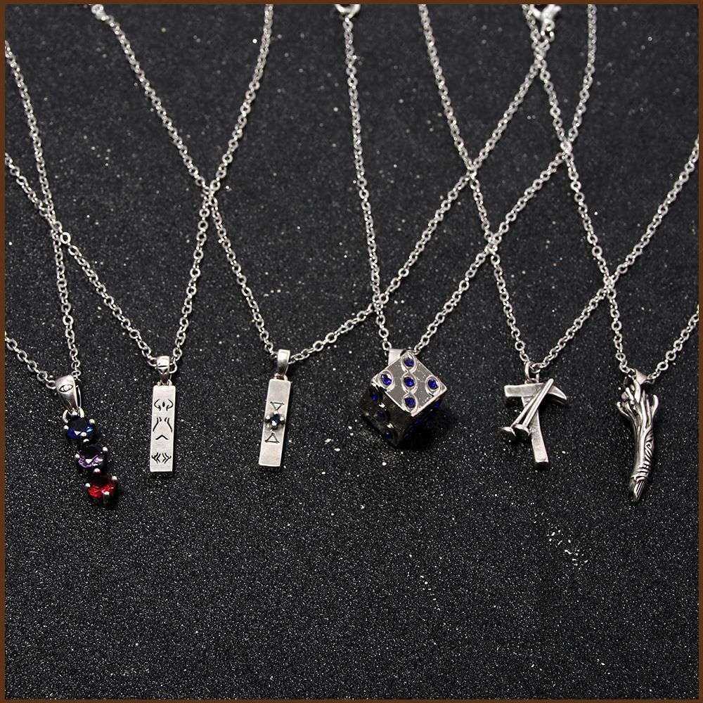 Vòng cổ anime mặt dây chuyền cosplay nhân vật Kugisaki Nobara và Fushiguro Megumi - Phụ kiện thời tr