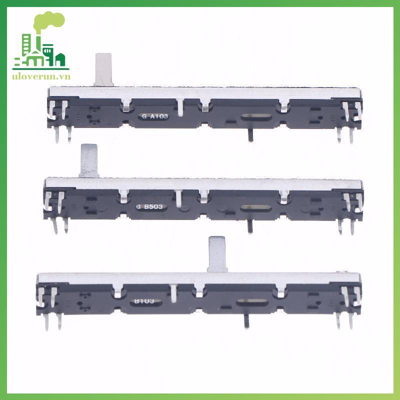 Uloverun 1 Chiếc 75 Mm Trượt Thẳng Potentiometer 8Pins A103 Double Fader A10K Soundcraft EFX8 Fader 