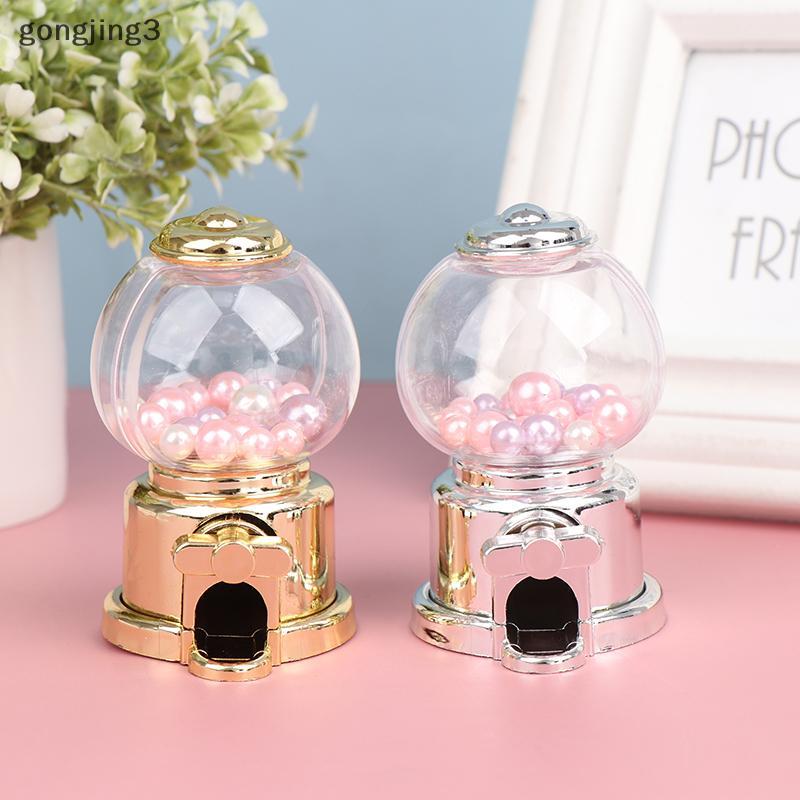Gongjing3 Sweets Candy Machine Bubble Dispenser Coin Bank Trang trí trẻ em th