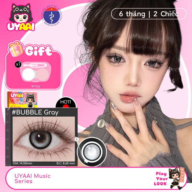 Kính Áp tròng MCK1 Nhiều Màu Sắc Cho Mắt 14.5mm 0.00--4.00 Năm